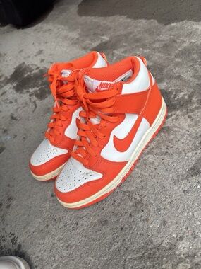 Nike Orange dunk Sneakers